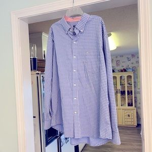 Men’s Izod Long Sleeve Casual Dress Shirt XXL Tall